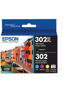 Epson 302XL Claria Premium Tintenpatrone Schwarz mit hoher Reichweite, T302XL-BCS - Bild 1 von 2
