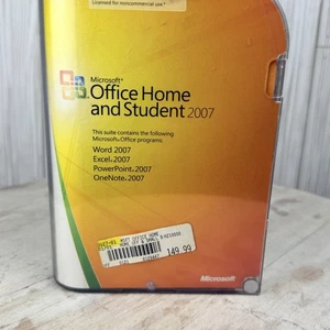 Microsoft Office Home & Student 2007 w/ Key Includes Excel Word Power Point One - Picture 1 of 5