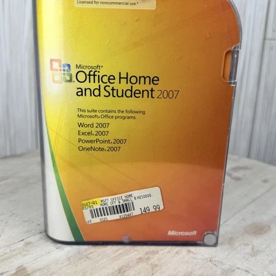 Microsoft Office Home & Student 2007 w/ Key Includes Excel Word Power Point One - Image 1 of 4