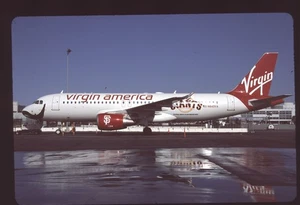 Orig 35mm airline slide Virgin America A320-214 N849VA - Imagen 1 de 1