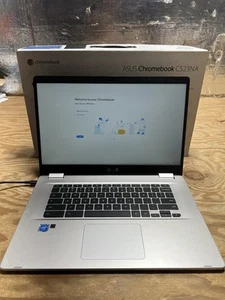 ASUS Chromebook 15.6" N3350 4GB 64GB Chrome OS C523NA-IH44F - Silver - Afbeelding 1 van 13