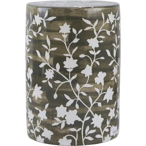 A&B Home 75417 Anita 18 inch Brown/White Stool - Picture 1 of 11