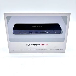 iVanky FusionDocl Pro 1+ Triple Monitors Solution For Macbook - Black - Picture 1 of 8