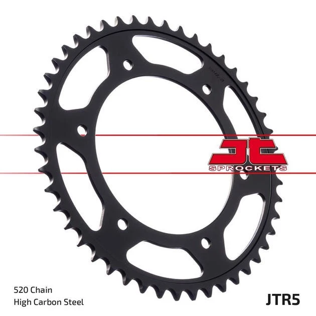JT Rear Sprocket Steel 520 40T BMW/Aprilia F650GS/Pegaso 650/G650GS/G310R - Изображение 1 из 1