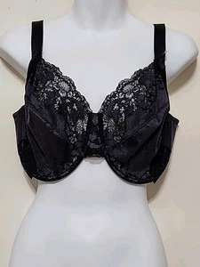 NWOT Wacoal 36G Lace Affair Underwire Bra Indigo Black Style 855256 - Picture 1 of 22