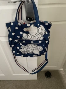 Cath Kidston x Disney Alice in Wonderland Cheshire Cat Reversible Bag Crossbody - Picture 1 of 3