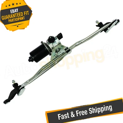 Crown 55077859AC Front Wiper Motor Assembly for 07-18 Jeep Wrangler JK w/ LHD - Image 1 of 4