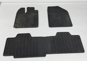 2011-2014 Ford Edge OEM All Weather Black Rubber Floor Mats Complete 4 pc Set - Foto 1 di 12