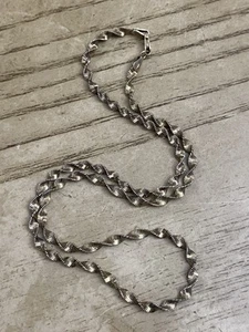 Danecraft 925 Sterling Silver Signed Italy Vermeil Link Chain Necklace 17” - Picture 1 of 3