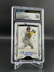 2022 Leaf Trinity - Juan Soto Auto #BA-JS1 Silver Spectrum Foil /10 Gem CGC 10 - Bild 1 von 2