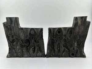 Vintage Rapaport Bros Blei/Zinn Gießform 3 Soldaten/Segler mit Flagge (B4) - Bild 1 von 5