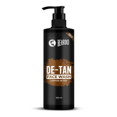BEARDO DeTan Face Wash for Men, Coffee Facewash, Aloe Vera, Vitamin E 200ml - Image 1 of 4