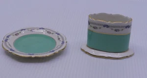 ROYAL BAYREUTH U.S. ZONE GERMANY PORCELAIN CIGARETTE HOLDER & ASHTRAY, SMOKING - Picture 1 of 6