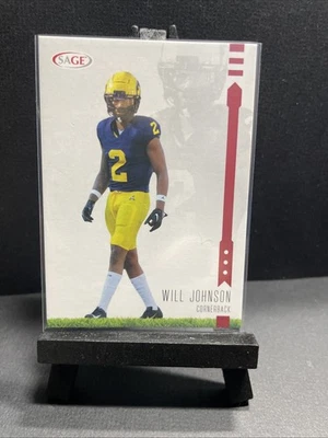 2025 SAGE High Series Red Will Johnson #200 Rookie Card RC Arizona Cardinals - Image 1 of 2
