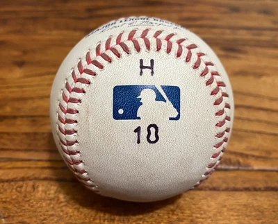 Mike Trout Angels Game Ready Baseball 8/30/2025 Astros 400th Home Run Chase H-18 - Image 1 of 4