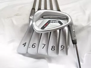 Set di ferri da stiro usati Ping i25 White Dot 4 PW Ping CFS aste rigide in acciaio (n. 5i) - Foto 1 di 8