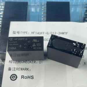 New HF140FF-G-012-2HWTF Power Relay 16A 12VDC 6 Pins x 2pcs - Picture 1 of 1