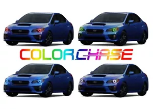 Color Chasing LED Headlight Flow Halo kit for Subaru Impreza 15-18 - Imagen 1 de 10