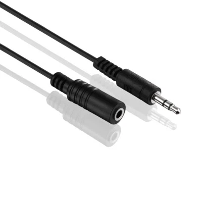 CONECTO Klinkenkabel Verlängerung 3,5mm Stereo Audio Klinke AUX Kabel Stecker Buchse 10m