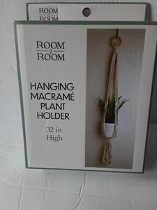 32" High Hanging Macrame Plant Holder - Picture 1 of 3