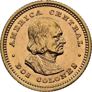 COSTA RICA (struck at Philadelphia Mint) Gold 2 Colones 1916 NGC MS 64 KM-139 - Picture 1 of 5