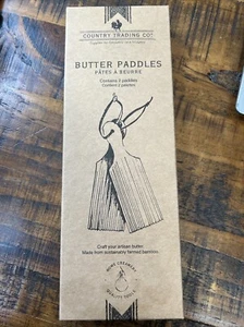 Country Trading Co. Butter And Gnocchi Paddles. New In box - Picture 1 of 2