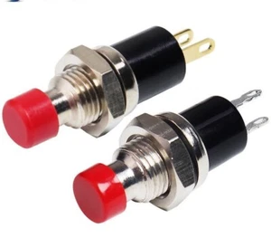 Mini Push Button Switch with Fixation Momentary Self Locking 2P 7mm 1NO 1NC 1 Pc - Picture 1 of 13