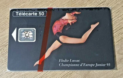 Tarjetas Telefónicas 50U Elodie Lassac Campeón Europa 1993 Gymnast Nueva Blister - Imagen 1 de 2