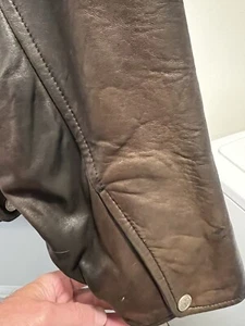 Andrew Marc Men’s Size Medium Leather Bomber Coat - Picture 1 of 9