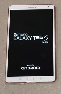 Defective Samsung Galaxy Tab S 8.4" SM-T700 WiFi 16GB Android Tablet -- White - Afbeelding 1 van 4