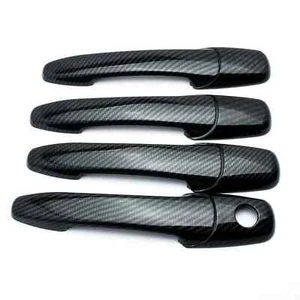 Carbon Fiber Door Handle Lid Cover Trim For 03-08 Mazda 3 8pcs - Picture 1 of 6
