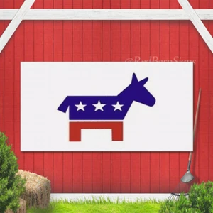 Democrat Flag Democrats Banner Political Pennant Election Sign Donkey DNC - Picture 1 of 1