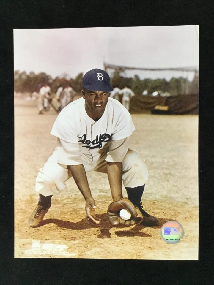 Jackie Robinson Brooklyn Dodgers Baseball 8x10 Color Photo II - Image 1 of 1
