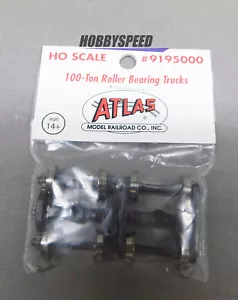 ATLAS MODEL TRAIN 100 TON ROLLER BEARING TRUCKS (1 PAIR) HO SCALE ATL9195000 NEW - Picture 1 of 2
