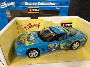 Bburago 1/18 - Chevrolet Corvette Donald collection Disney - Foto 1 di 7