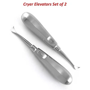 Dental Cryer Aufzüge rechts & links Oralchirurgie Zahnextraktion chirurgische Werkzeuge - Bild 1 von 3