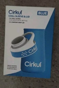 Cirkul Chill Sleeve and Comfort Lid for 22 oz. Plastic Bottle Reusable Blue -New - Picture 1 of 1