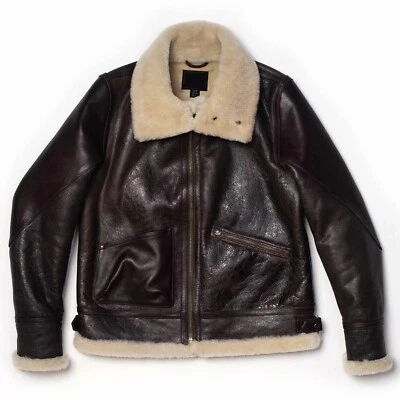 Jaqueta Aviator B-3 Shearling Marrom - Imagem 1 de 3
