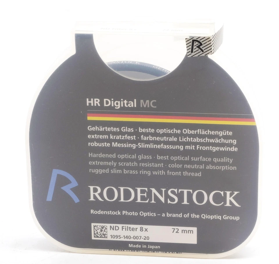 Rodenstock Neutral Density (ND) 3 fstop (x8) 72mm HR  MC Filter NEW OLD STOCK - Image 1 of 2
