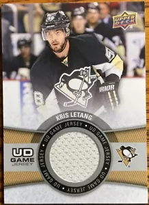 2015-16 Upper Deck UD Game Jersey Kris Letang #GJ-LE Pittsburgh Penguins - Picture 1 of 2