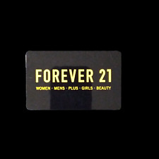 Forever21 Yellow Logo on Black NEW 2019 COLLECTIBLE GIFT CARD NO VALUE #6363