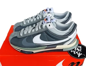 Nike x Sacai Zoom Cortez SP Iron Grey UK 5 7 8 9 10 11 12 13 14 15 US DQ0581-001 - Picture 1 of 12