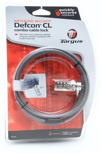 Targus DEFCON® T-Lock Resetowalna blokada kablowa Combo - PA410U - Zdjęcie 1 z 7