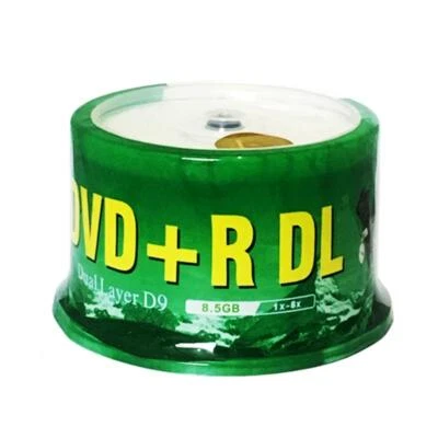 50 Pieces White Blank Full Printable DVD+R DL 8x Dual Layer 8.5GB D9 dvd dl disc - Image 1 of 4