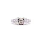 Ladies Platinum & 18k Yellow Gold Semi Mount Diamond Engagement Ring