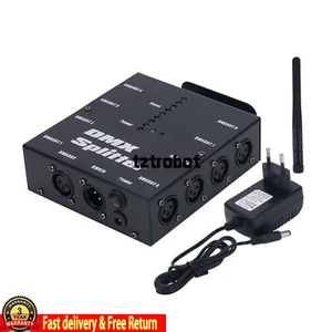 DMX Splitter Signal Amplifier Wireless Signal Splitter for Stage Light Control - Picture 1 of 7