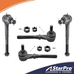 2WD 4pcs Inner Outer Tie Rod Ends For Ford F-150 F-250 Expedition Navigator RWD - Picture 1 of 6