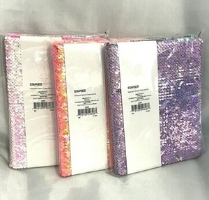 Iridescent Sequin Cover Journal, 8" x 6" x .75", 100 Lined Sheets, Colors Vary - Picture 1 of 6