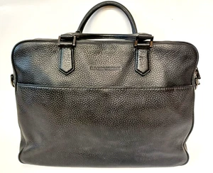 Bolso para Laptop Emporio Armani Cuero Negro Porta Documentos Hombre Oficina 39 x 29 cm - Imagen 1 de 13
