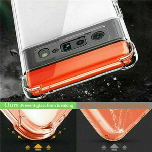 Für Google Pixel 6/6 Pro/5a 5G Transparent Weich TPU Stoßfest Handy Hülle Cover - Bild 1 von 9